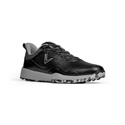 Afbeelding van Callaway Golf heren GTX golfschoen, zwart/grijs, 9 UK, Zwart Grijs, 41.5 EU