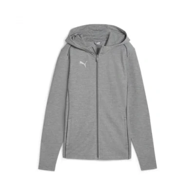 Afbeelding van Puma Fussball Teamsport Teamfinal Casuals Sweater met rits, Dames, Maat: Small, Grausilber