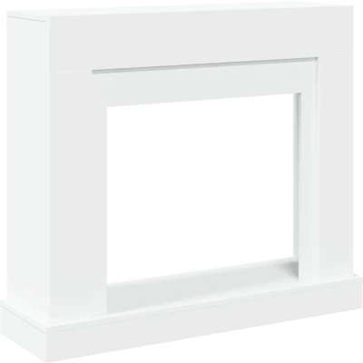 Afbeelding van vidaXL Haardombouw 100x30x87,5 cm bewerkt hout wit