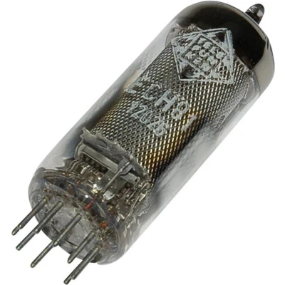 Afbeelding van Elektronische buis ECH 81 = 6 AJ 8 6I1P Triode heptode 100 V, 160 V 13,5 mA, 11 mA Aantal polen: 9 Fitting: noval Con