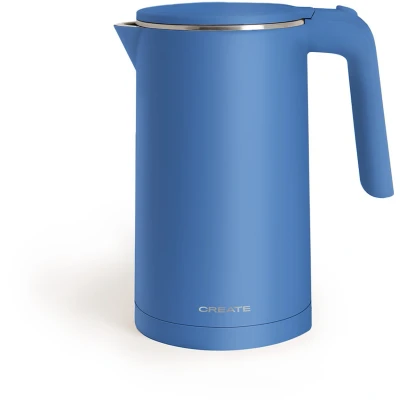Afbeelding van CREATE Kettle Studio Pro Elektrische waterkoker, 1 l, kobaltblauw, temperatuurregeling, warmhoudfunctie, snoeropwikkeling, automatische uitschakeling, 1000 W
