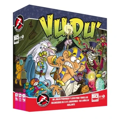 Afbeelding van SD Games — Vudu, bordkaartspel, vanaf 8 jaar, spel voor 3 tot 6 spelers, (Spaanse editie)