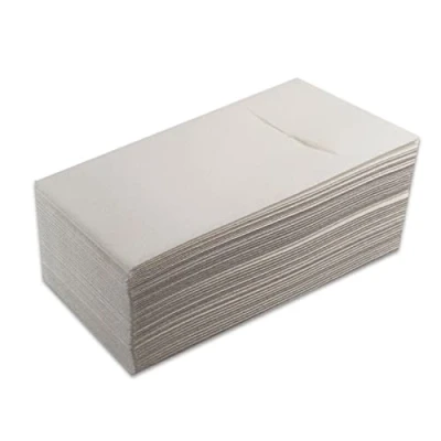 Afbeelding van Kanguro Servetten, formaat 30 x 40, pliege 1/6, materiaal airlaid, pocket, 1 laag, wit (40 servetten)