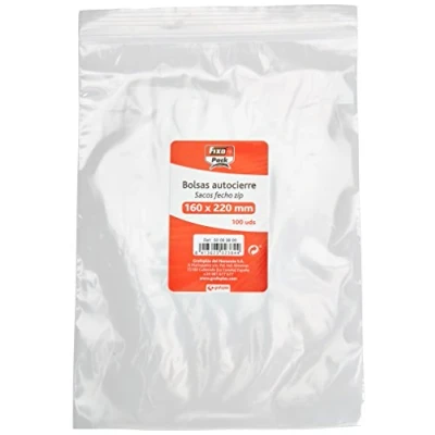 Afbeelding van Fixo Pack 50063800 zakken met 100 hersluitbare zakken, 160 x 220 mm