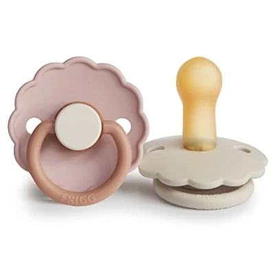 Afbeelding van Frigg Daisy Fopspenen Latex T2 Biscuit/cream 2