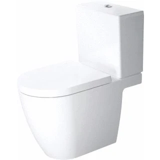 Afbeelding van Duravit me by starck staand toilet voor combinatie 650 mm wit hoogglans diepspoeler gesloten op gemonteerde stortbak 0 l 4 5 pk 21720900