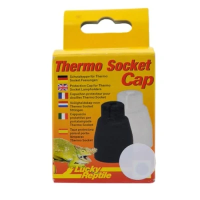 Afbeelding van Lucky Reptile TS C2 Thermo Socket Cap, wit/zwart
