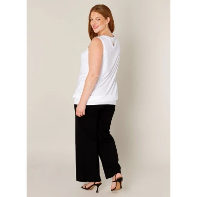 Afbeelding van Base Level Curvy top Yasmina wit