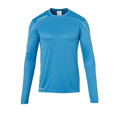 Afbeelding van Uhlsport Stream 22 Voetbalshirt Lange Mouw Heren Cyaan / Wit Maat: L