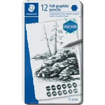 Afbeelding van Staedtler Mars Lumograph potlood set á 12 stuks 100 G12