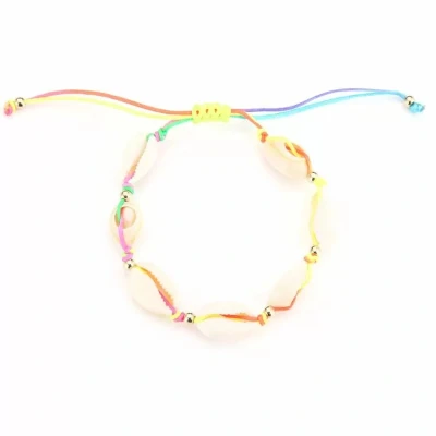 Afbeelding van Bijoutheek Armband (sieraad) Schelpen Gold Balls Multi