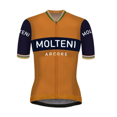 Afbeelding van Retro Dames Wielershirt Molteni Oranje REDTED