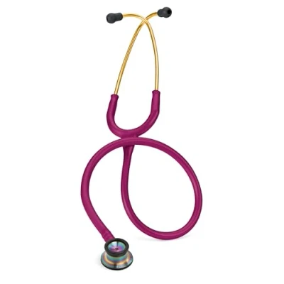 Afbeelding van 3M Littmann Classic II Infant stethoscoop 2157, borststuk in regenboogafwerking, framboosroze slang, stuk