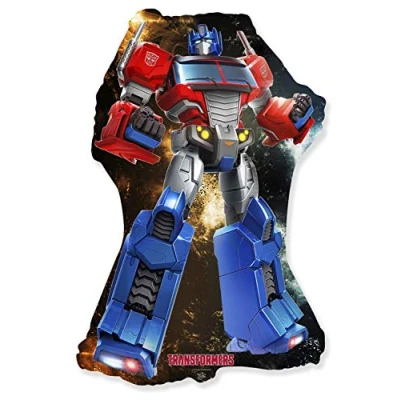 Afbeelding van Ballonim Luchtballon Optimus Prime Transformers XXL reuzenballon ca. 75 cm decoratie voor verjaardag folieballon Happy Birthday