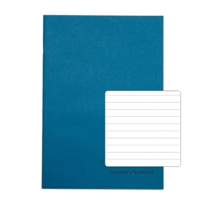 Afbeelding van RHINO A4 geregelde en geperforeerde Counsels/Raad Notebook Lichtblauw (Pack van 10)
