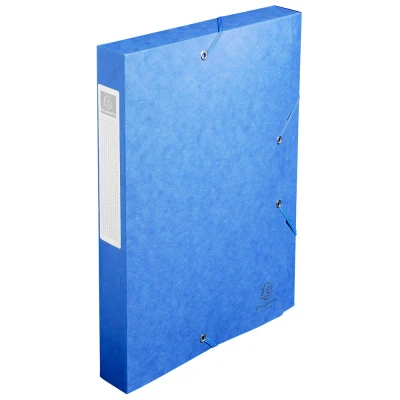 Afbeelding van Exacompta elastobox Cartobox rug van 4 cm, blauw, kwaliteit 7/10e