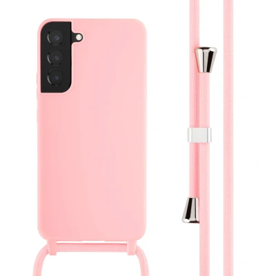 Afbeelding van Samsung Galaxy S22 Plus Hoesje Siliconen en TPU (zacht) iMoshion Softcase/Koordhoesje/Backcover Roze Telefoonhoesje
