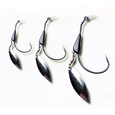 Afbeelding van Behr Trendex Tungsten Jighead with Spinner Blade, 6g 2pcs Loodkop