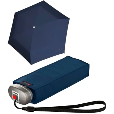 Afbeelding van Knirps Zakparaplu Travel Navy, Donkerblauw, 93 cm, Modern, minimalistisch of functioneel