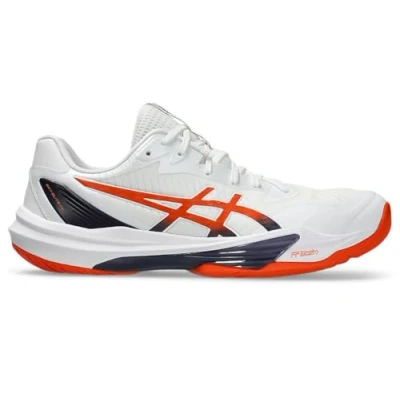 Afbeelding van Asics SKY Elite FF 3 Volleybalschoenen, Heren, Maat: 49, White/nova orange Textiel/ synthetisch