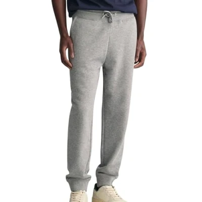 Afbeelding van GANT REG Shield Trainingsbroek, Heren, Maat: XS, Grey melange