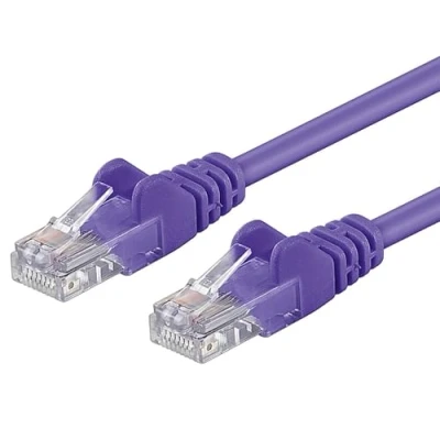 Afbeelding van PremiumCord Netwerkkabel, ethernet, LAN en patchkabel, CAT5e, UTP, snel, flexibel robuust, RJ45 kabel, 1 Gbit/S, AWG 26/7, koperen 100% Cu, paars, m