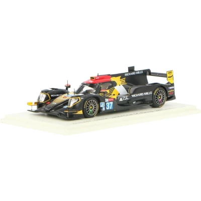 Afbeelding van De 1:43 Diecast Modelcar van Oreca 07 Gibson Team Jacky Chan DC Racing #37 24H LeMans 2020. coureurs waren G. Aubry / W. Stevens en H.P. Tung. fabrikant het schaalmodel is Spark. Dit model alleen onlin