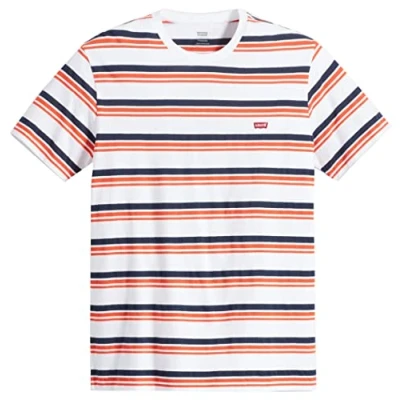 Afbeelding van Levi&#039;s Original Tshirt print, Heren, Maat: XS, White,/blue/red