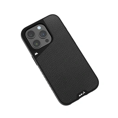 Afbeelding van Mous Case voor iPhone 15 Pro Max met MagSafe Limitless 5.0 Zwart Leer Hoesje Schokbestendig