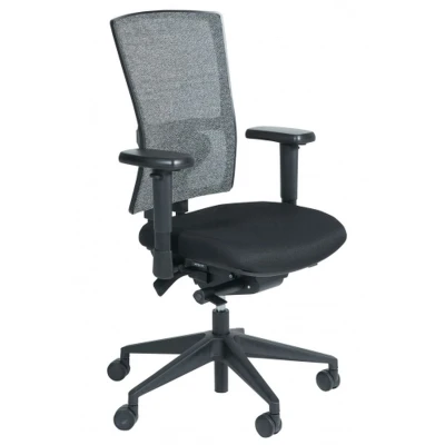 Afbeelding van Bureaustoel serie 400 NPR Mesh NPR1813 Rug Grijs meshwol gecertificeerd met kunststof onderstel