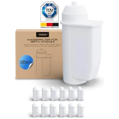 Afbeelding van Comedes Waterfilter voor Brita Intenza, vervangt Bosch Siemens TZ70003, TZ70033, TCZ7003 &amp; Intenza 575491, compatibel met EQ serie en Vero (12 stuks)