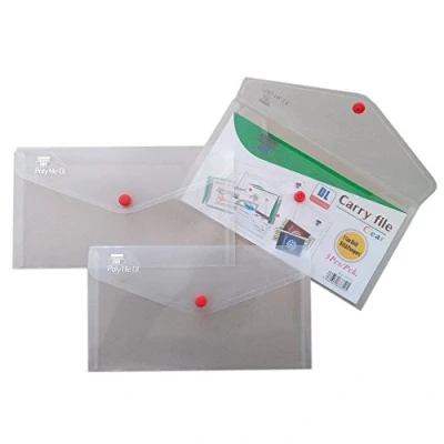 Afbeelding van Arche Carry bestand DL documenttas met drukknop, transparant (5 stuks) 33515.1