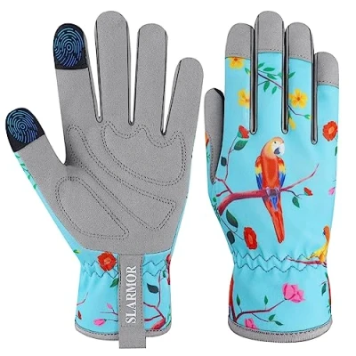 Afbeelding van tuinhandschoenen voor vrouwen, comfortabele flexibele dames tuin werkhandschoenen, microfiber lederen tuinhandschoenen, tuinhandschoen werk tuinman en boer, tuinwerk
