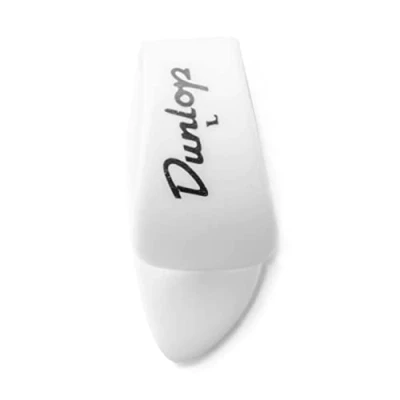 Afbeelding van Dunlop 9003P White Large Thumbpicks set duimplectrums (4 stuks)