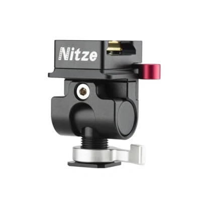 Afbeelding van Nitze Monitor Houder met 1/4&quot; Schroef,Camera Mount, Laagprofiel Monitorhouder ondersteunt 360 draaien en 180 Kantelen voor 5&quot; 7&quot; N54 H5