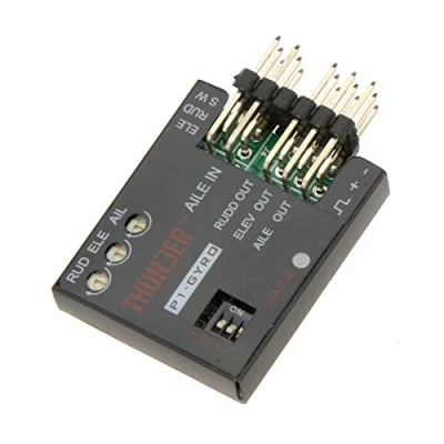 Afbeelding van Nicfaky P1 gyro 3 assige flight controller stabilisator systeem voor vaste vleugel zwart