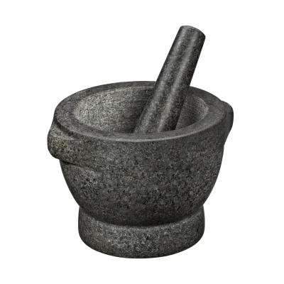 Afbeelding van Cilio vijzel &amp; stamper Granieten stamper, Keuken gadgets, Grijs