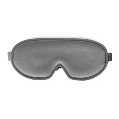 Afbeelding van WellTouch Slaapmasker voor diepe ontspanning Comfortabel oogkussen met 3D Memory Foam incl. oordopjes en zak koel ademend (zilver/grijs)