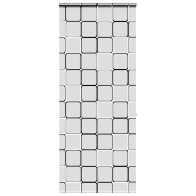 Afbeelding van vidaXL Doucherolgordijn met cassette 110x240 cm stofbreedte 106