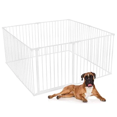 Afbeelding van Safetots hondenspeelpen Assortiment, Wit, 144cm x (10 opties beschikbaar), huisdierren voor huisdieren, honden en puppy&#039;s, hondenbox geschikt gebruik binnen buiten, Puppyren, eenvoudige installatie
