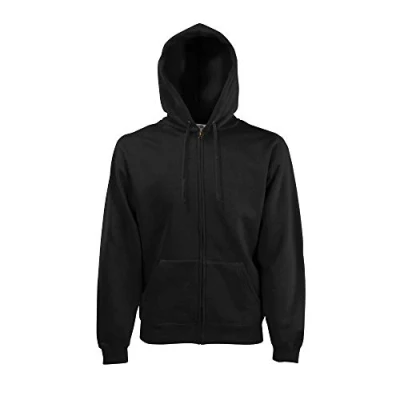 Afbeelding van Fruit of the Loom Casual capuchontrui voor heren, zwart., XL
