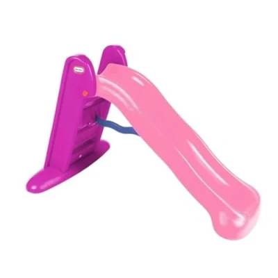 Afbeelding van Little Tikes Easy Store Grote Glijbaan Roze en Paars Kunststof Stabiliteit Met Vergrendeling Inklapbaar Gemakkelijk op te bergen