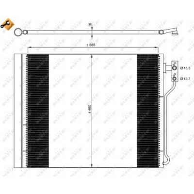 Afbeelding van Condensor, airconditioning NRF 35971