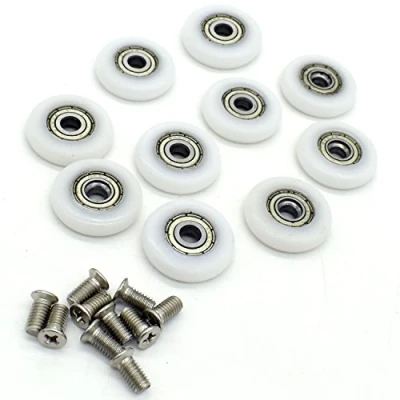 Afbeelding van YuanQian Reservewielen voor douchedeur, 22 mm, 10 stuks