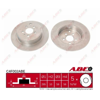 Afbeelding van ABE Remschijven C4F002ABE