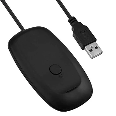 Afbeelding van Mcbazel Draadloze USB 2.0 Gaming Ontvanger Adapter voor Microsoft Xbox 360 Desktop PC Laptop Zwart