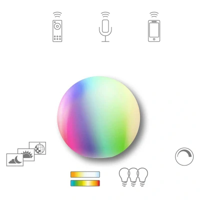 Afbeelding van Tint Smart Led Lichtbal Calluna Wit 35cm LEDdirect.nl