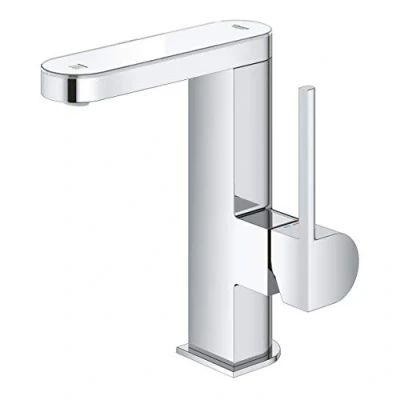 Afbeelding van Grohe plus wastafelmengkraan eengreeps 1 gats cartouche keramisch 190mm hoogte 120mm voorsprong uitloop draaibaar chroom 23958003
