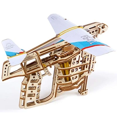 Afbeelding van Ugears Houten Modelbouw Vliegtuigwerper 3D puzzel