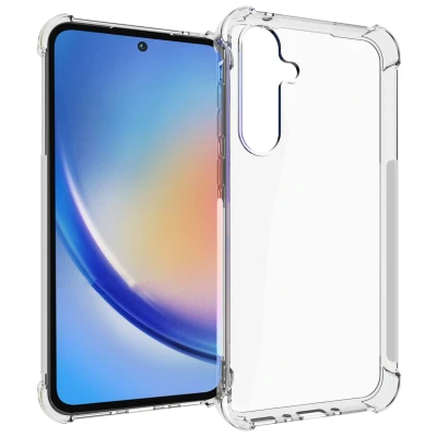 Afbeelding van Samsung Galaxy A35 Hoesje Siliconen en TPU (zacht) iMoshion Backcover/Softcase Transparant Telefoonhoesje
